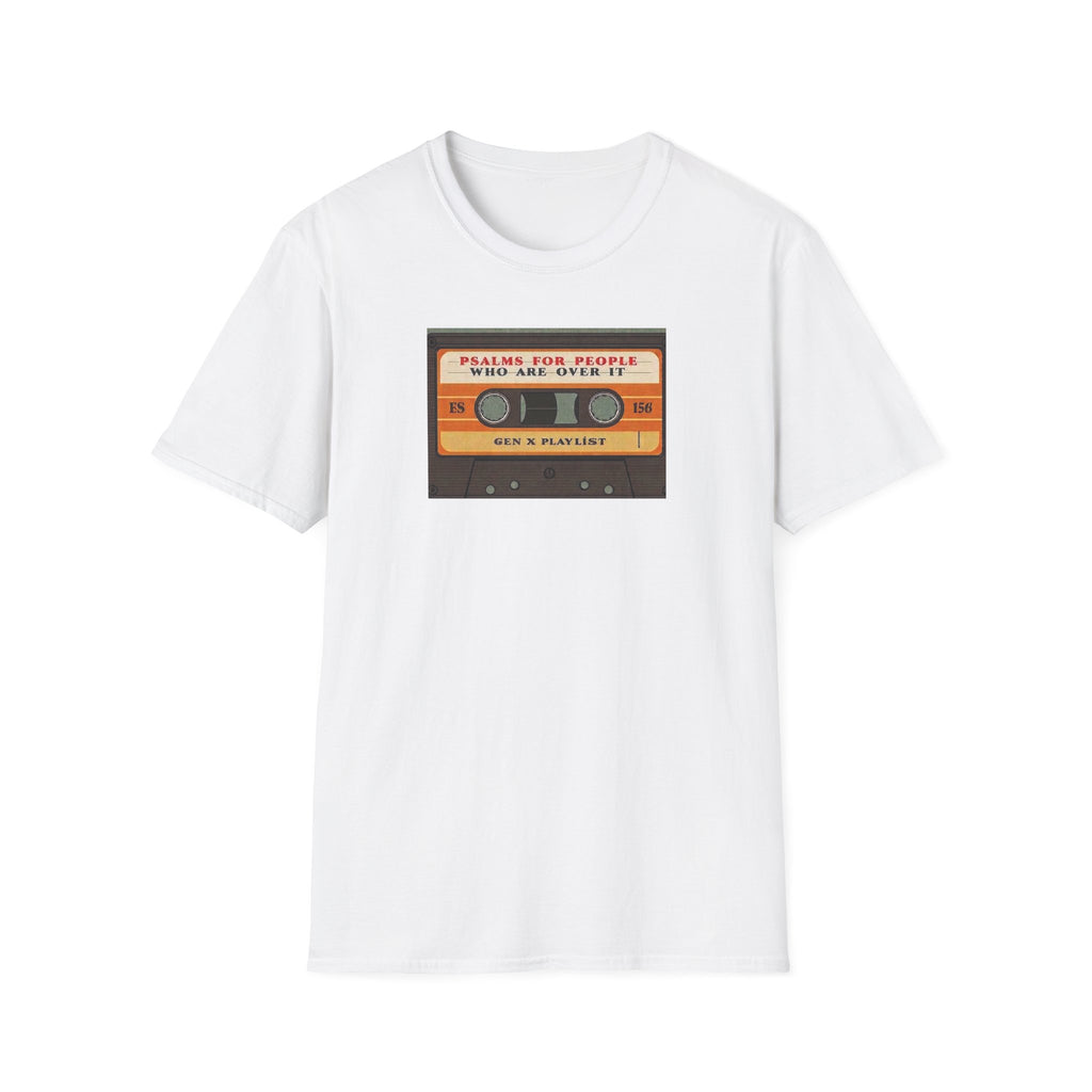 Retro Cassette T-Shirt — "Mixtapes for People Who Are Over It" Vintage Music Tee