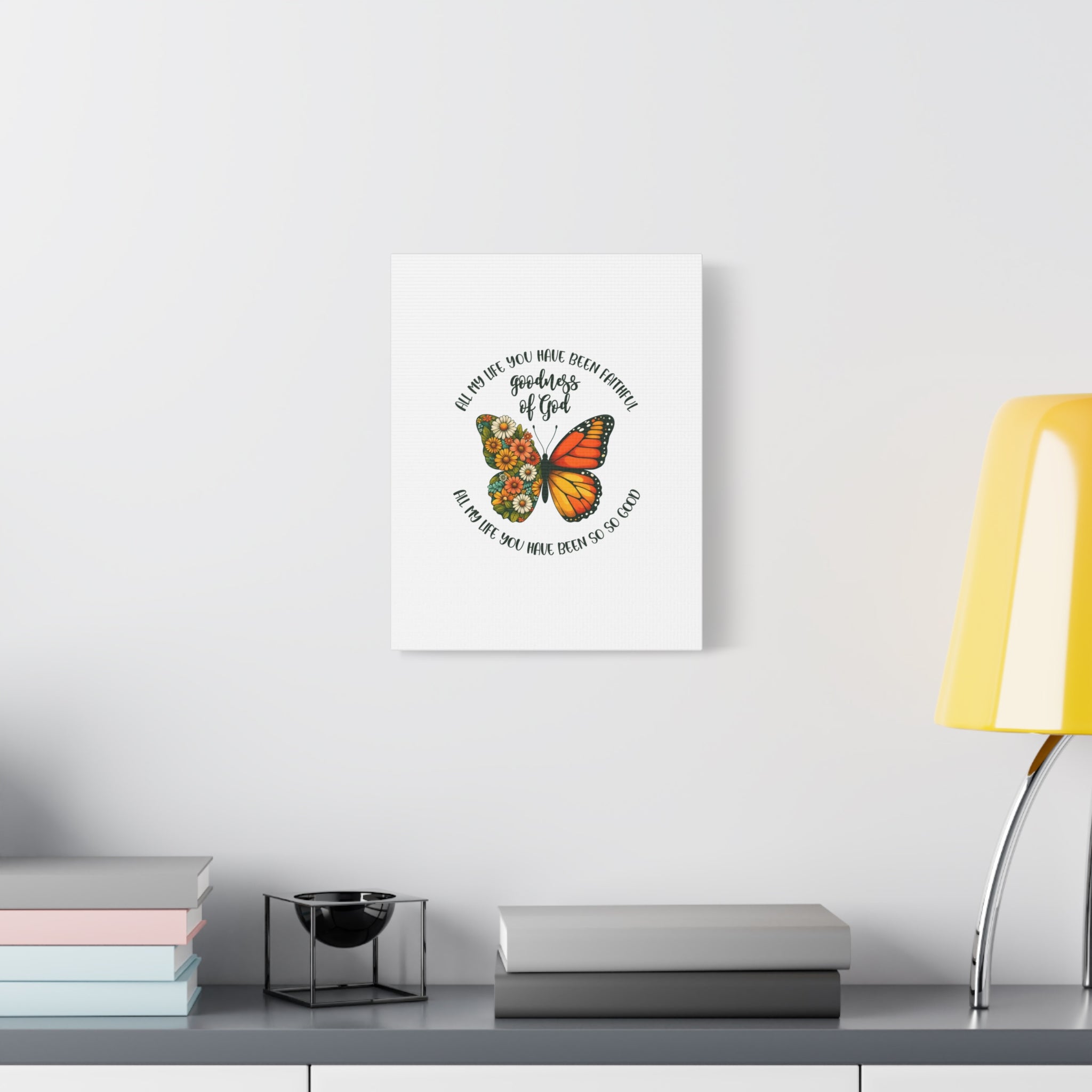 Faithful Goodness of God Butterfly Canvas