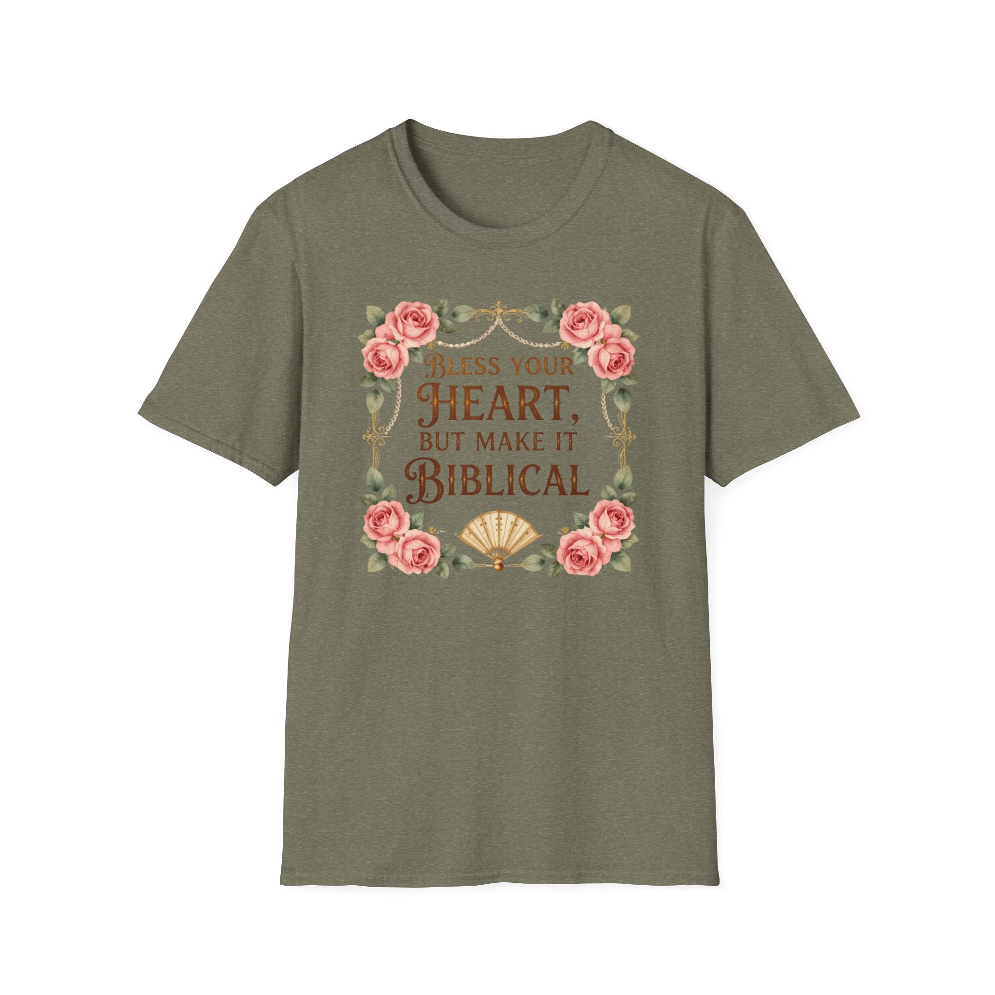 Biblical Blessings T-Shirt — "Bless Your Heart, But Make It Biblical" Floral Tee