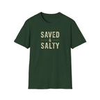 Saved & Salty T‑Shirt — Christian Beachy Faith Graphic Tee