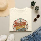 Christian T-Shirt — "Jesus Saves" Vintage Script Faith Tee