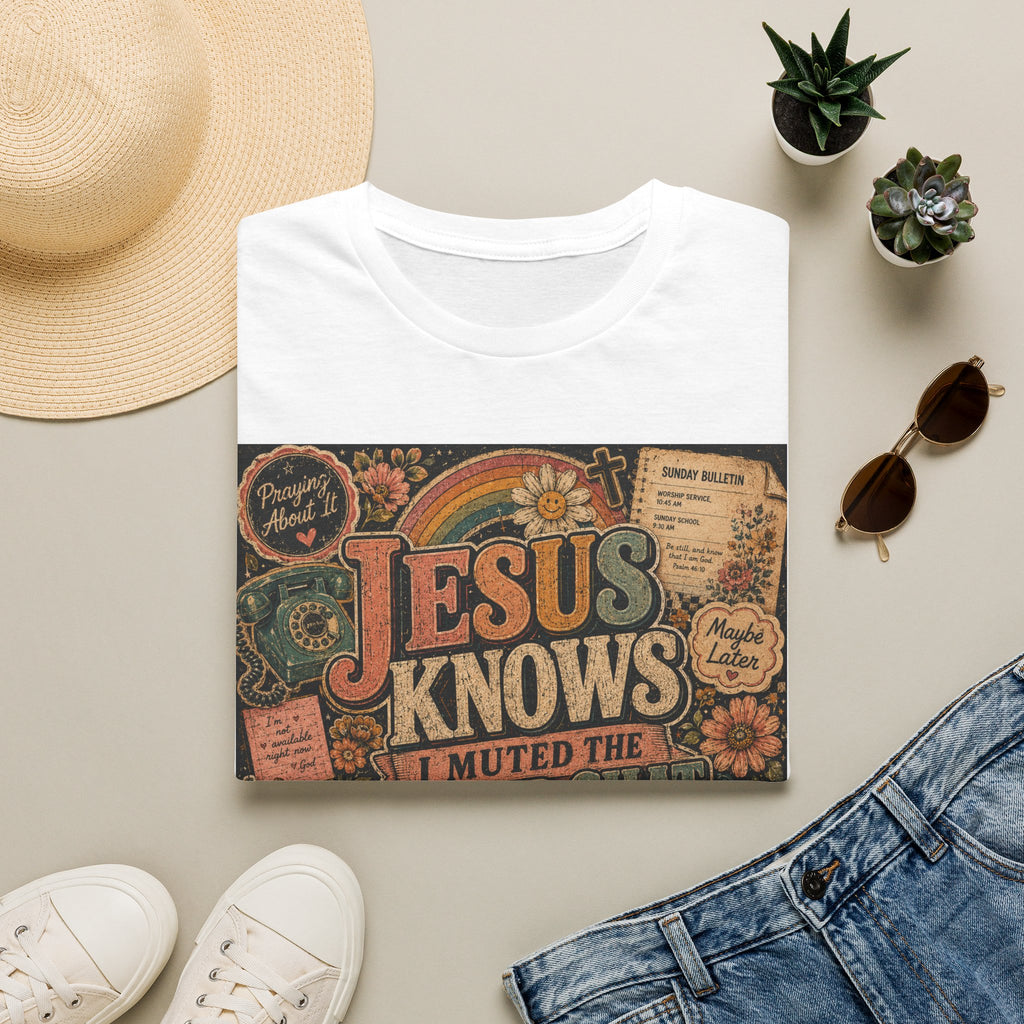 Jesus Knows I Muted the Group Chat T-Shirt