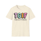 TGIF "Thank God I’m Forgiven" T-Shirt — Colorful Christian Faith Tee