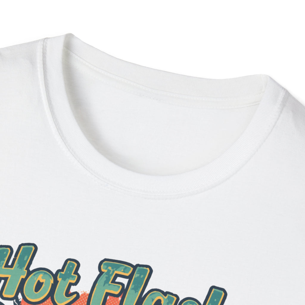 Hot Flash Summer Tour Retro Beach T-Shirt — Funny Menopause Graphic Tee