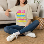"Jesus Was My Emergency Contact Before It Was Cool" Christian Graphic Tee