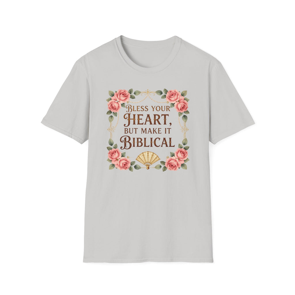Biblical Blessings T-Shirt — "Bless Your Heart, But Make It Biblical" Floral Tee