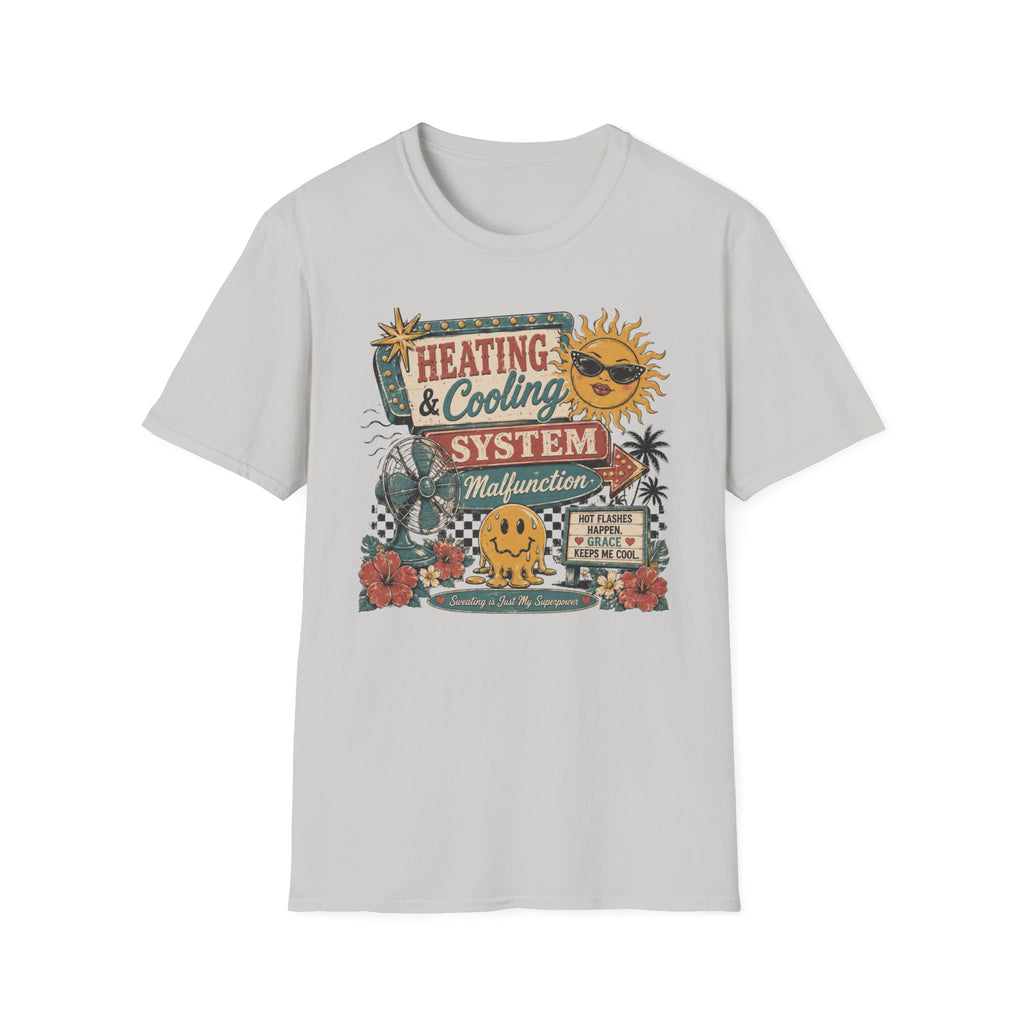 Heating & Cooling System T-Shirt — Retro HVAC Vacation Vibes Tee