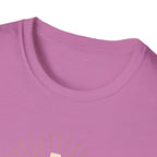 Radiant gold cross T-Shirt--Faith in Full Light