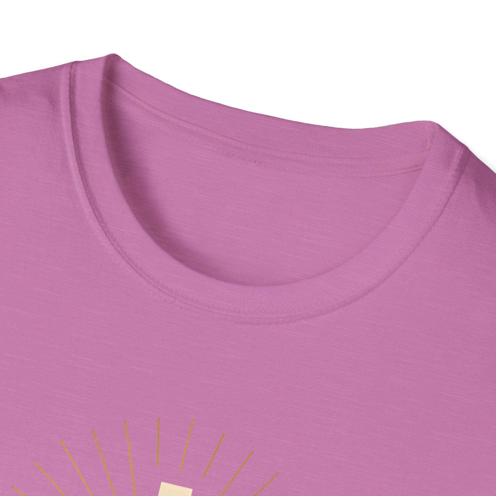 Radiant gold cross T-Shirt--Faith in Full Light