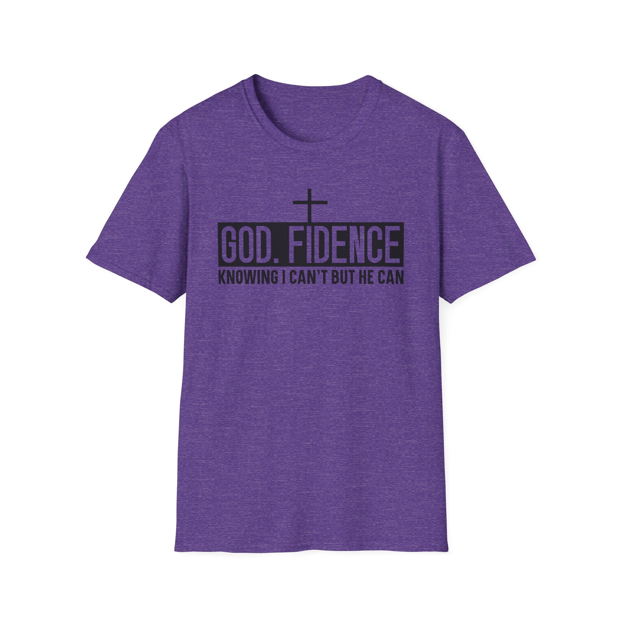 Faith Confidence T-Shirt — "God. Fidence" Christian Inspirational Tee