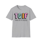 TGIF "Thank God I’m Forgiven" T-Shirt — Colorful Christian Faith Tee