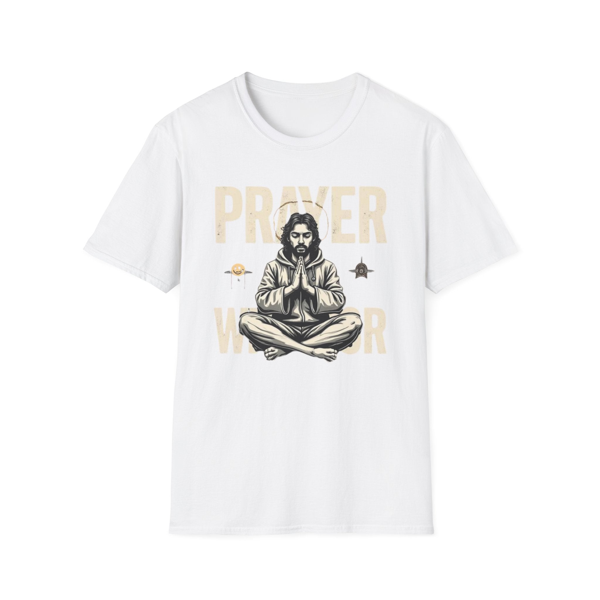 Prayer Warrior T-Shirt — Meditative Jesus Graphic Tee