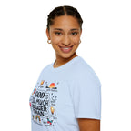 God Is So Much Bigger Than… T‑Shirt — Inspirational Christian Faith Tee with Cute Icons