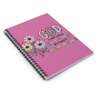 Inspirational Floral Notebook — “God Is Still Writing Your Story” Ruled Spiral Journal