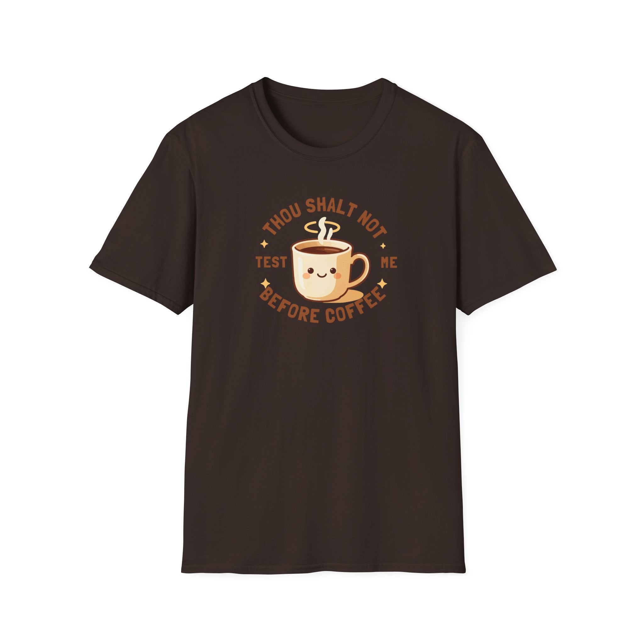 Thou Shalt Not Test Me Before Coffee T-Shirt