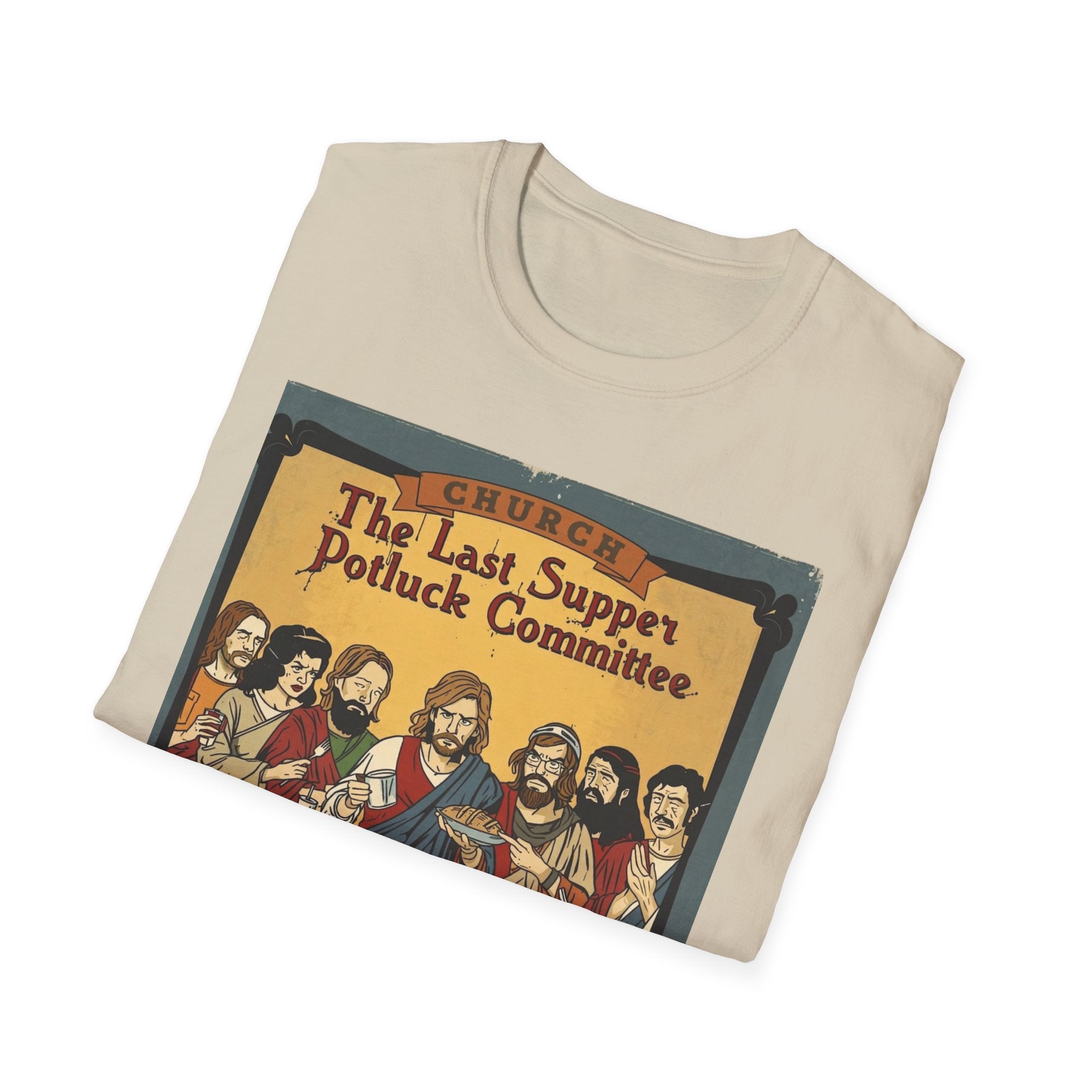 The Last Supper Potluck Committee Tee – “Bring a Side or Bring Shame” Graphic T-Shirt