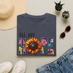Faith T-Shirt — “All My Hope Is In Jesus” Sunflower Floral Design