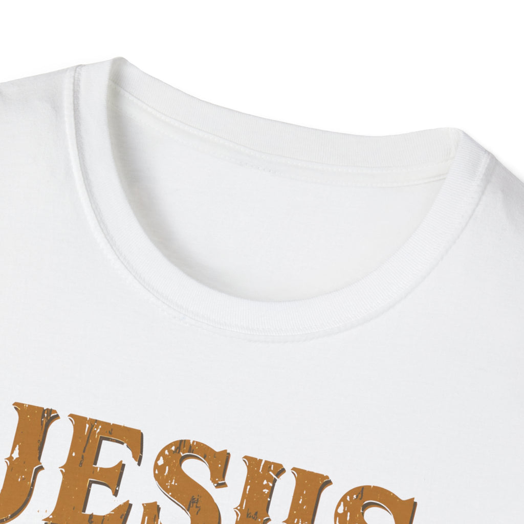 Christian Coffee T-Shirt - "Jesus Loves Me But I Still Need Coffee" Faith Tee
