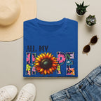 Faith T-Shirt — “All My Hope Is In Jesus” Sunflower Floral Design