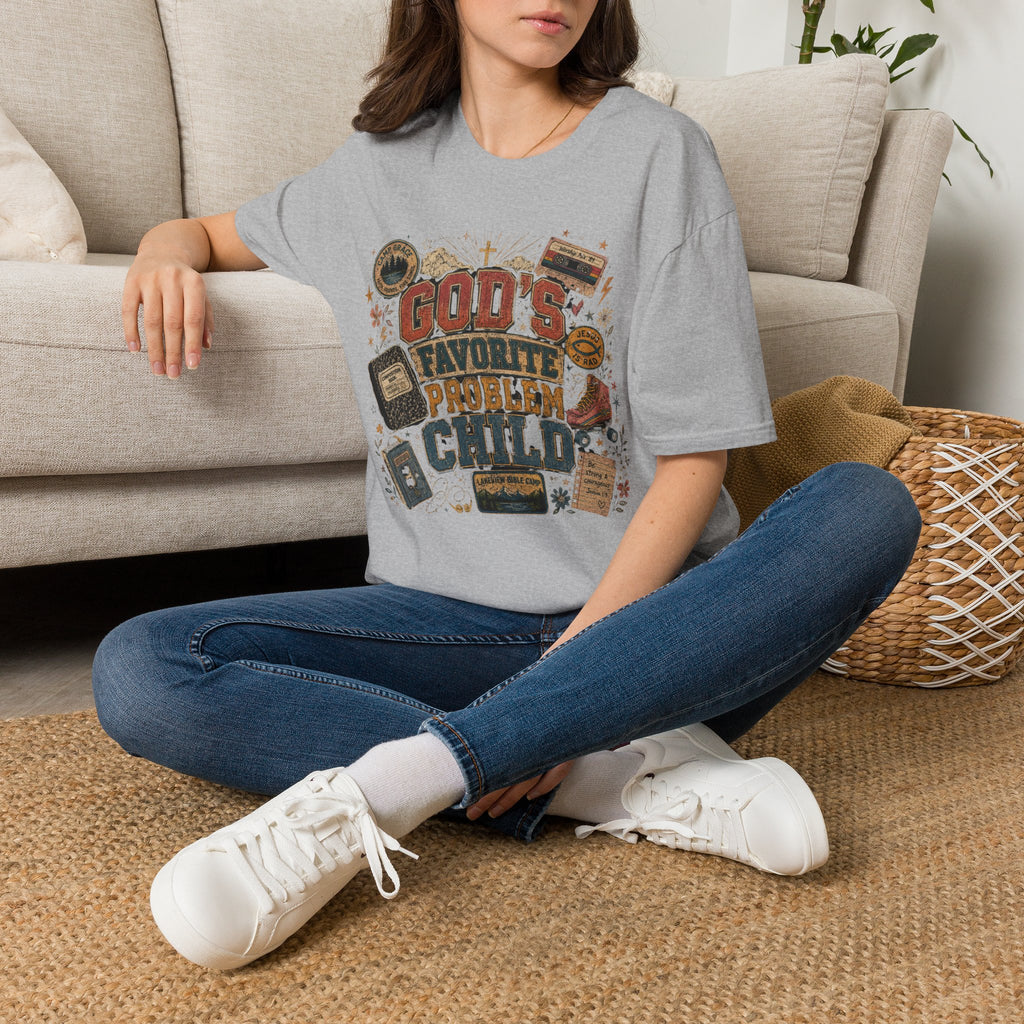 God's Favorite Problem Child T-Shirt — Vintage Faith Graphic Tee