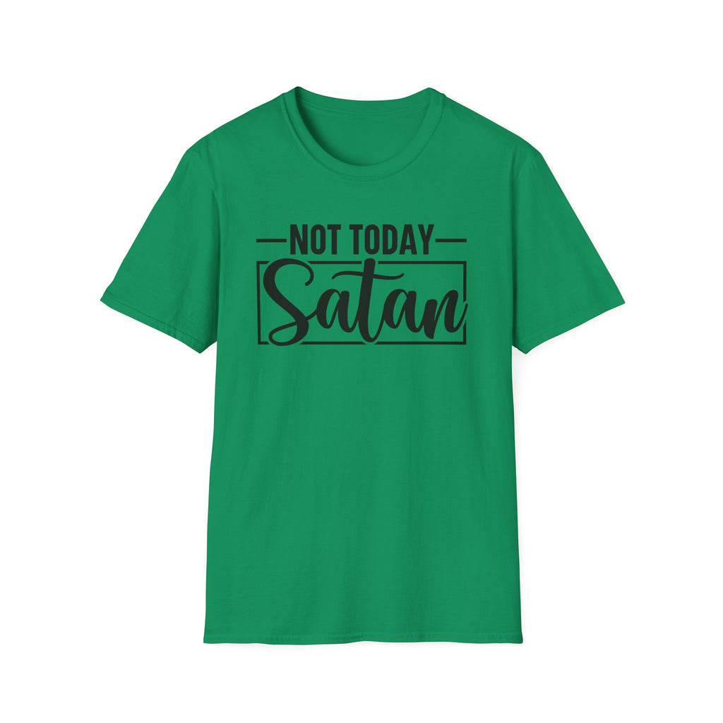 Not Today Satan T-Shirt — Funny Christian Faith Graphic Tee