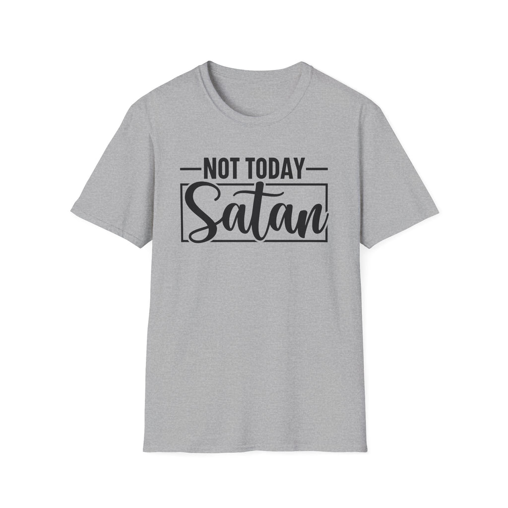 Not Today Satan T-Shirt — Funny Christian Faith Graphic Tee
