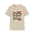 Raised on Prayer T-Shirt — Vintage Faith & Nostalgia Tee