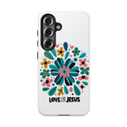 Tough Phone Case — “Love Like Jesus” Floral Christian iPhone Case