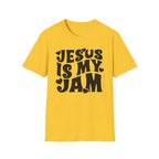Jesus Is My Jam T-Shirt — Retro Heart Faith Tee