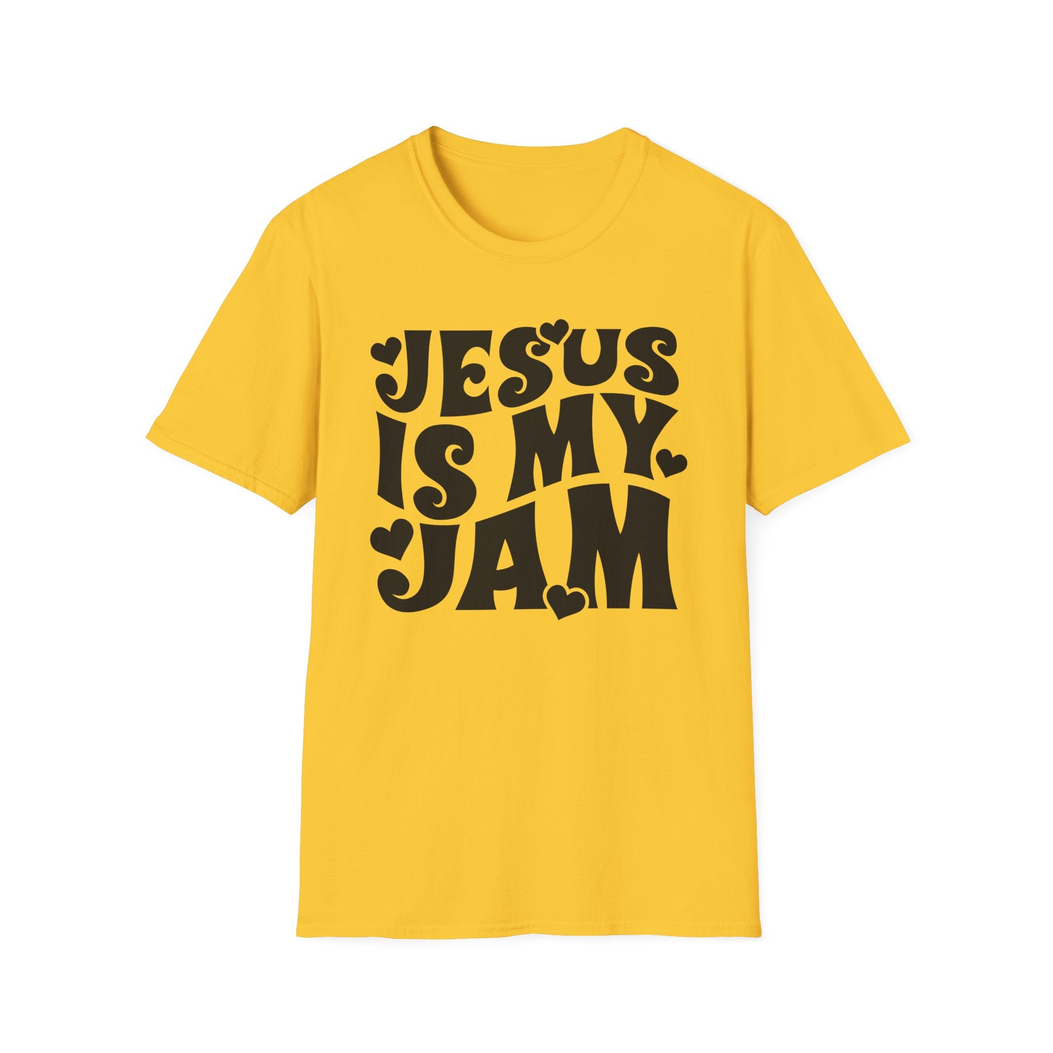 Jesus Is My Jam T-Shirt — Retro Heart Faith Tee