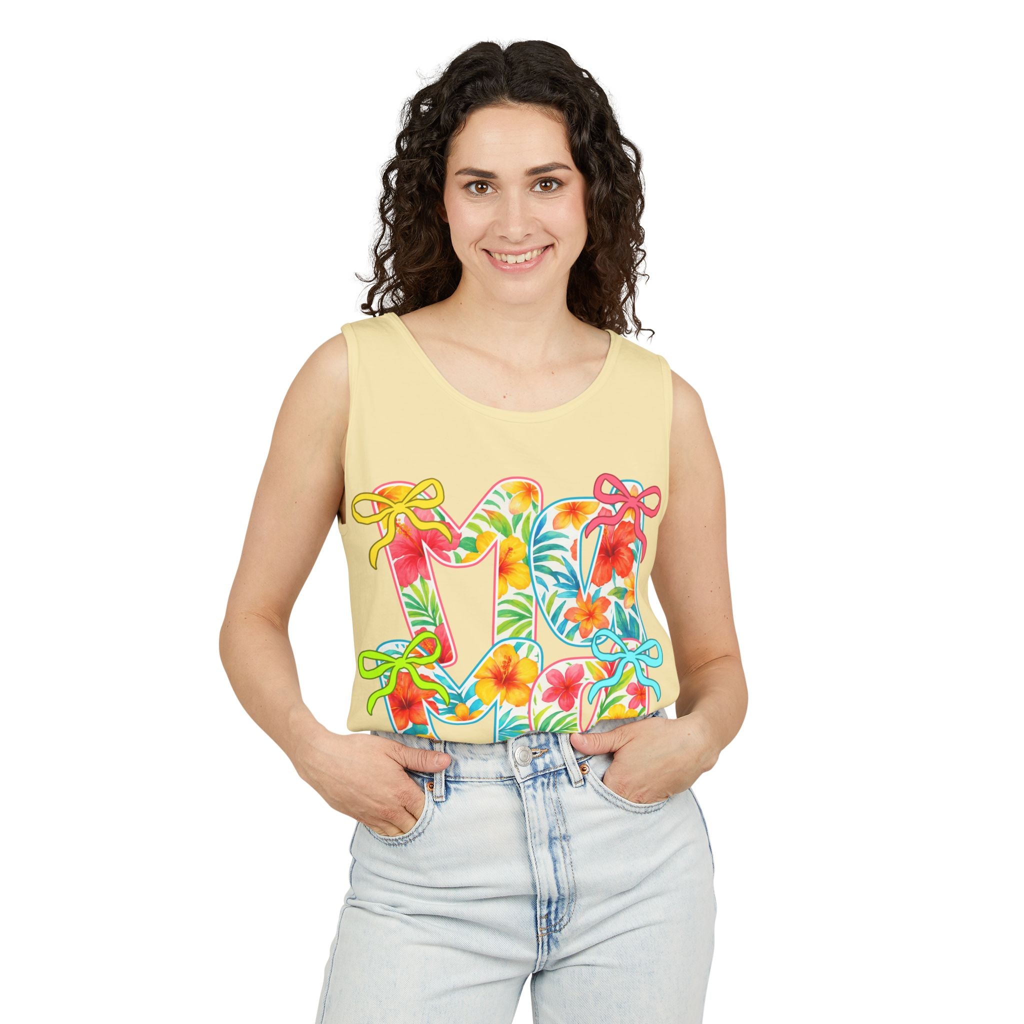 Hawaii Floral 'Mama' Tank Top — Tropical Vacation Beachwear