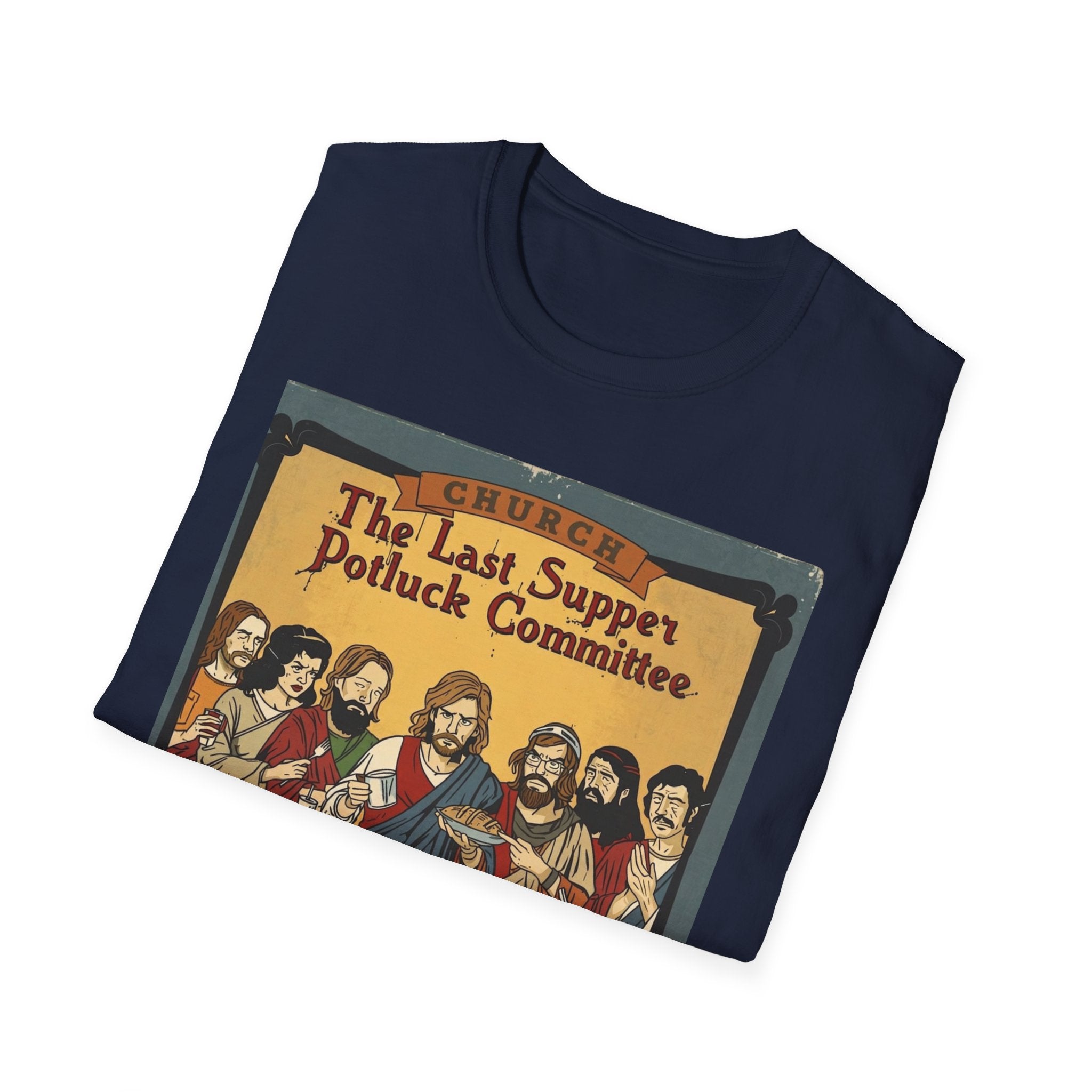The Last Supper Potluck Committee Tee – “Bring a Side or Bring Shame” Graphic T-Shirt