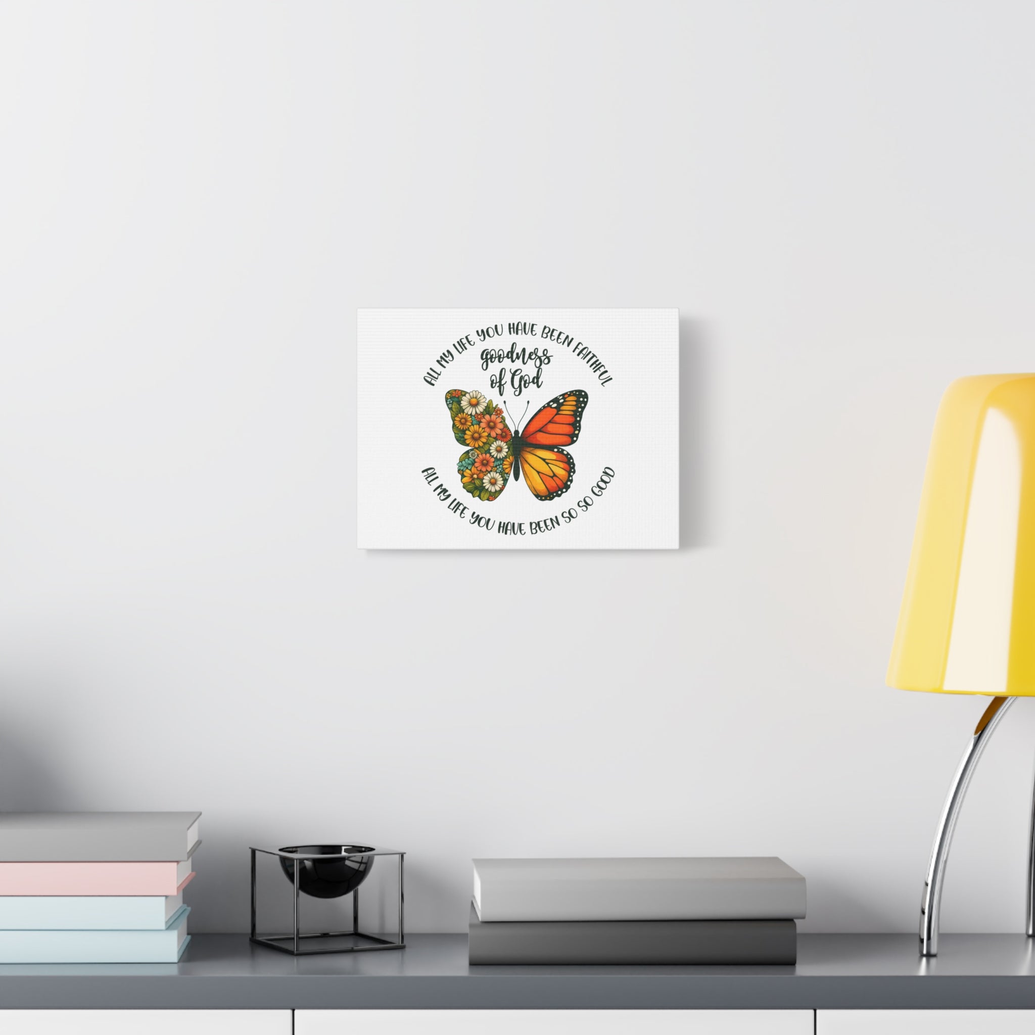 Faithful Goodness of God Butterfly Canvas