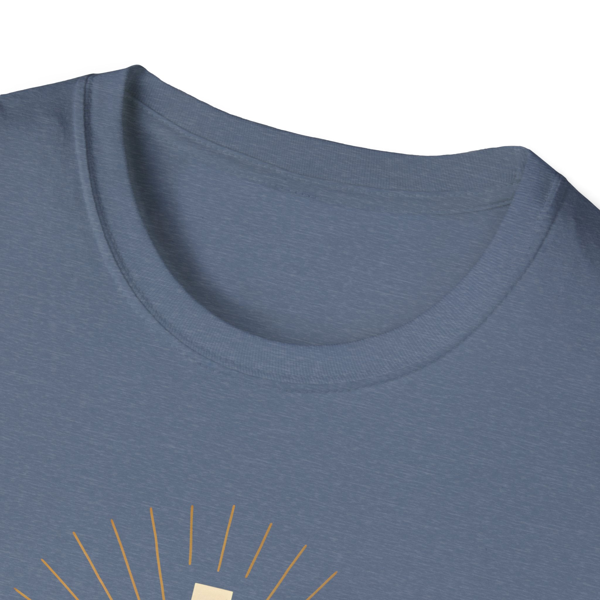 Radiant gold cross T-Shirt--Faith in Full Light