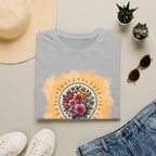 Be The Light Graphic T-Shirt — Floral Lightbulb Inspirational Tee