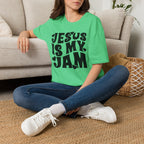 Jesus Is My Jam T-Shirt — Retro Heart Faith Tee