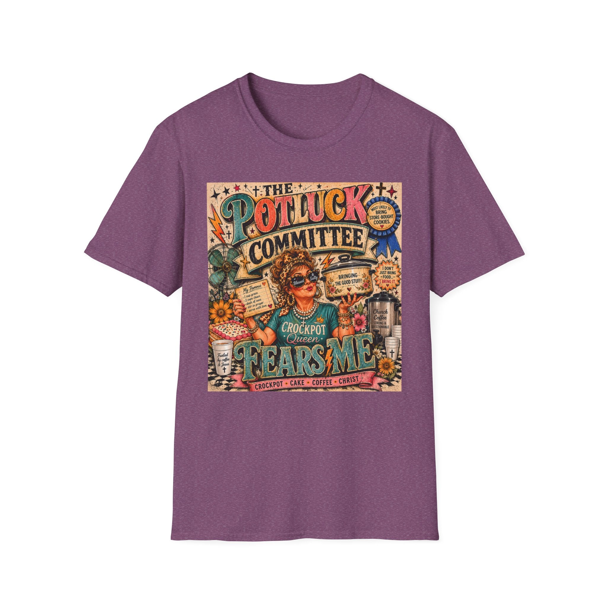 Potluck Committee T-Shirt — Vintage Retro Funny 'The Potluck Committee' Graphic Tee
