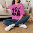 Jesus Is My Jam T-Shirt — Retro Heart Faith Tee