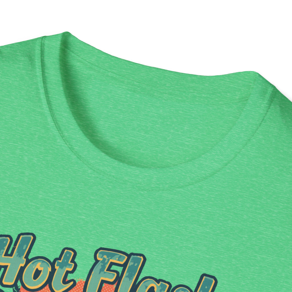 Hot Flash Summer Tour Retro Beach T-Shirt — Funny Menopause Graphic Tee