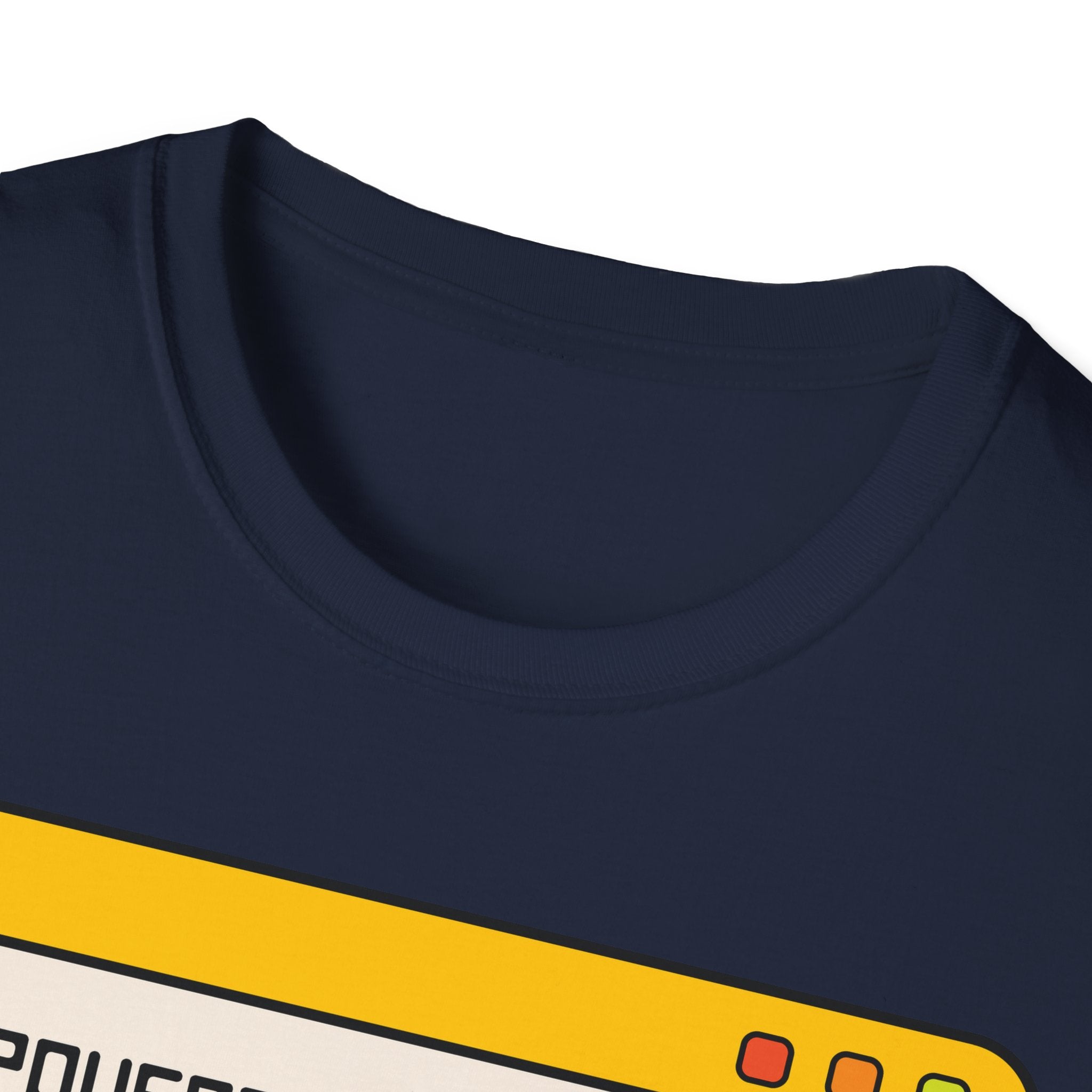 T-Shirt — "Powered by Jesus and Sarcasm" Graphic Tee