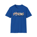 She Is Strong Floral T‑Shirt — Proverbs 31:25 Inspirational Women’s Tee