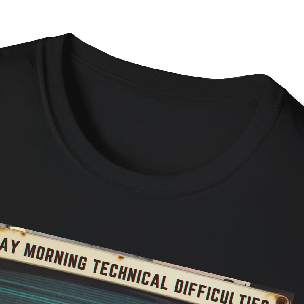 T-Shirt - "Sunday Morning Technical Difficulties" Vintage VHS Graphic