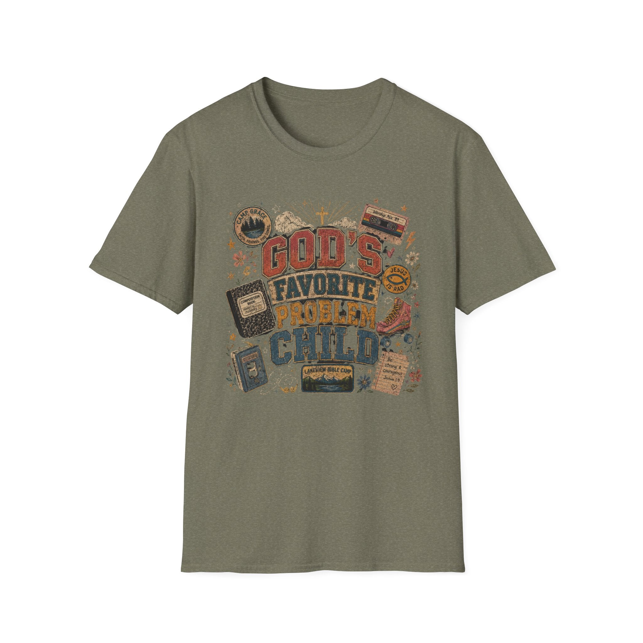 God's Favorite Problem Child T-Shirt — Vintage Faith Graphic Tee