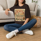 Jesus & Good Boundaries T-Shirt — Christian Faith Tee with Vintage Floral Design