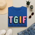 TGIF "Thank God I’m Forgiven" T-Shirt — Colorful Christian Faith Tee