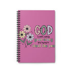 Inspirational Floral Notebook — “God Is Still Writing Your Story” Ruled Spiral Journal