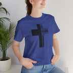 Christian Cross T-Shirt – 'Jesus, Forgiving, Love, Kindness' Word Cloud Tee