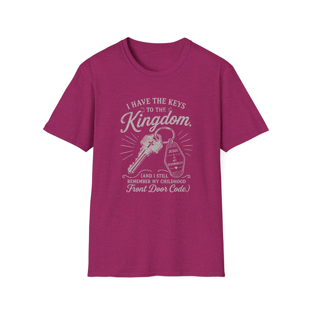 Kingdom Keys T-Shirt — "I Have the Keys to the Kingdom" Church Faith Tee