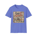 Gen X Women Don't Panic T-Shirt — Retro Raccoon Vintage Graphic Tee