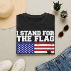 I Stand for the Flag & Kneel for the Cross T-Shirt — Patriotic American Flag Tee